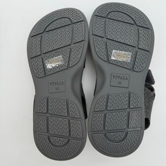 Vivaia Kiara AdaptAll Sport Rich Grey Knit Comfort Hook & Loop Active Sandals 7 - Picture 6 of 8